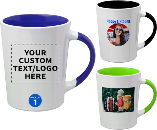 Miniatura 15 de Albany - Juego de 50 tazas de café con leche de cerámica personalizadas, 13 onzas, paquete personalizado a granel, perfectas para café, té, expreso