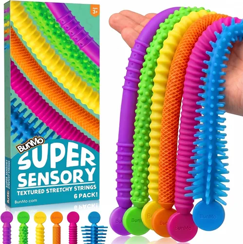 Miniatura 10 de BUNMO Juguetes sensoriales con cuerdas elásticas para niños de 3 años en adelante, estimulantes y adictivos, para niños, horas de diversión
