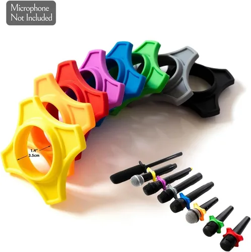Miniatura 6 de Soporte Múltiple para Micrófonos con Soporte de Micrófono de Escritorio - Accesorio de Bandeja Cuadrada sostiene hasta 8 micrófonos Organizador