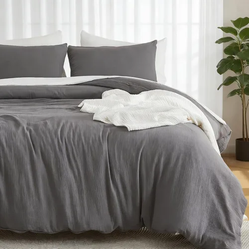 Miniatura 16 de EMME Muslin Cotton Duvet Cover Set
