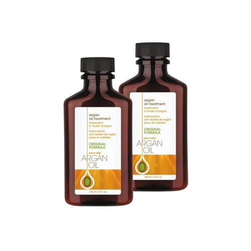 One 'N Only Tratamiento capilar de aceite de argán, aceite capilar ligero e hidratante para pelucas y extensiones naturales, mejora el brillo,
