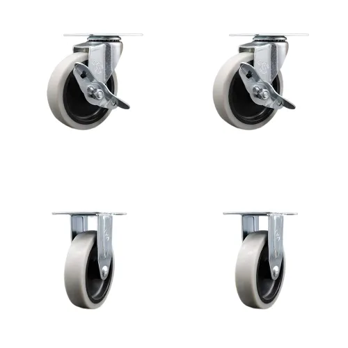 Miniatura 42 de Service Caster Marca – Compatible con/reemplazo para – Carritos de limpieza de conserje – Se adapta a la mayoría de carritos de limpieza Rubbermaid