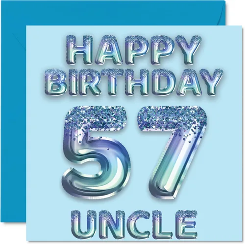 Miniatura 141 de Stuff4 Tarjeta de primer cumpleaños para niños, globo de fiesta con purpurina azul, tarjetas de feliz cumpleaños para niño de 1 año, nieto, hijo, 57