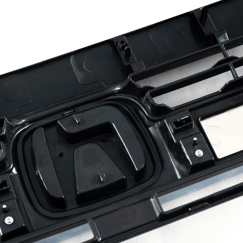 Miniatura 7 de PIT66 Rejilla delantera superior del parachoques en capó negro con cromo compatible con Honda Civic 10th Limousine 2016 2017 2018 parrilla para Civic