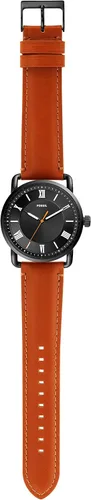 Miniatura 5 de Fossil Copeland - Reloj de cuarzo de acero inoxidable con correa de piel para hombre