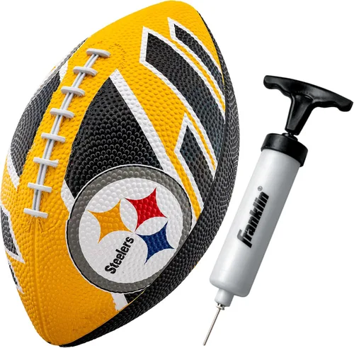Miniatura 26 de Franklin Sports NFL Team Footballs - Rubber Youth Mini Balls for All Teams - Kids 8.5" Football + Air Pump Sets - Official NFL Licensed