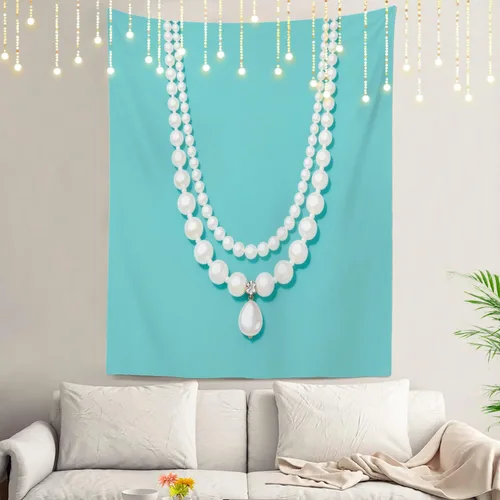 Miniatura 97 de Shrahala Tapiz de pared azul brillante, acuarela azul degradado para colgar en la pared, tapiz grande decorativo de fibra de poliéster, dobladillo
