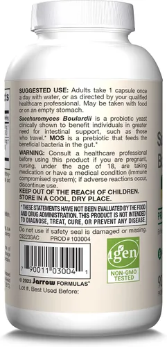 Miniatura 9 de Suplemento de Jarrow Formulas Sacharomyces boulardii y MOS, SAC, individual, 1, 1