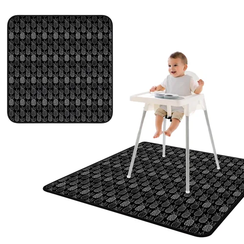 Miniatura 52 de BapronBaby Adventure Awaits - Tapete impermeable para debajo de sillas altas, suelos, mesas, tiempo de juego o artes y manualidades, lavable a