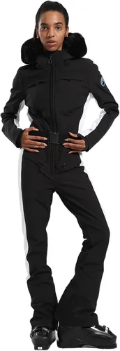 Miniatura 7 de GSOU SNOW Traje de nieve de una pieza para mujer, traje de esquí, impermeable, traje de snowboard aislado cálido invierno
