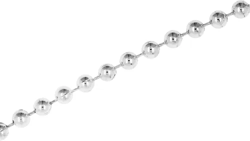 Miniatura 2 de Mandala Crafts Rollo de cadena de perlas de plata metálica de 0.157 pulgadas (0.157 in) – 44 yardas para decoración de bodas, arreglos florales
