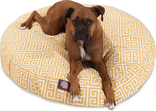 Miniatura 38 de Majestic Pet Products - Cama redonda pequeña para perros con rayas verticales negras para interiores y exteriores, con funda extraíble y lavable