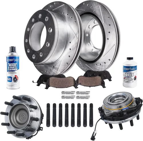 Miniatura 49 de Detroit Axle - Rotores de freno para Toyota Avalon 2020-2021 Camry 2020-2024, repuesto de rotores de freno de disco perforados y ranurados: rotor