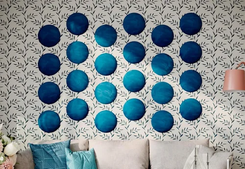 Miniatura 32 de Paneles de arte acústicos decorativos de terciopelo suave para pared, azulejos absorbentes e insonorizantes ecoamortiguadores, tablones suaves Blanco