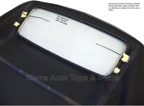 Miniatura 6 de Sierra Auto Tops - Repuesto superior convertible para Audi A4 2003-2009, lienzo Stayfast, bronceado, ventana de cristal con calefacción Beige