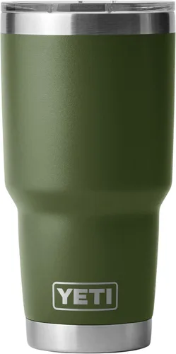 Miniatura 13 de YETI Rambler - Vaso aislado al vacío de acero inoxidable de 30 onzas con tapa MagSlider azul (Offshore Blue)