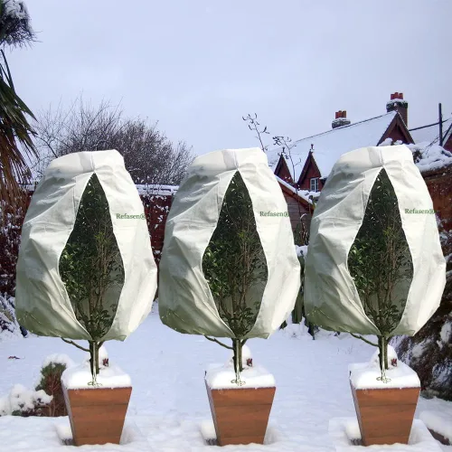 Miniatura 5 de Cubiertas para plantas, protección contra congelación, 3 paquetes de 45 pulgadas de alto x 40 pulgadas de ancho, mantas heladas para plantas al aire