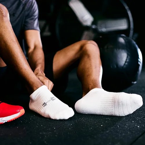 Miniatura 5 de Under Armour - Calcetines invisibles de algodón de entrenamiento para adultos, multipares
