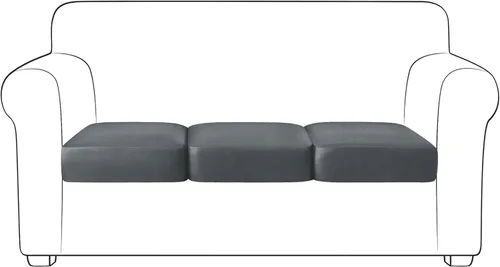 Miniatura 21 de Yates Home Funda de cojín de piel sintética para sofá, impermeable, elástica, para asiento de caravana, sofá biplaza, protector de muebles, funda