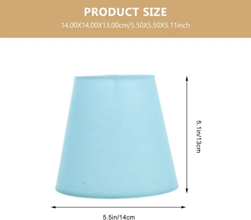 Miniatura 4 de Lurrose Pantallas de lámpara, pantallas de lámpara, pantallas de lámpara, pantalla pequeña E14, pantalla de tela, pantalla de tela, cubierta de As