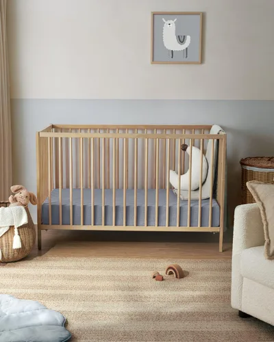 Miniatura 120 de Blissful Diary Sábanas de muselina para cuna para niñas, sábana de bebé de algodón suave bohemio para colchón de cuna estándar de 52 x 28 pulgadas