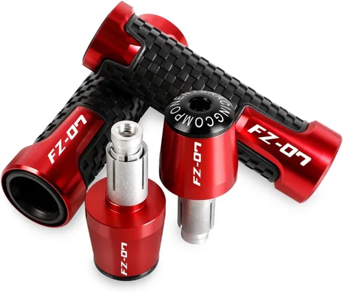 Miniatura 7 de Para Yamaha FZ07 FZ 07 FZ-07 2014 2015 2016 2017 2018-2022 motocicleta antideslizante manillar manillar agarre extremo tapa agarraderas (color : 1)