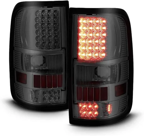 Miniatura 2 de AKKON - Para Ford F150 F-150 04-08 Pickup Truck Styleside Modelo Negro Ahumado LED Luces traseras Pares de lámparas de freno
