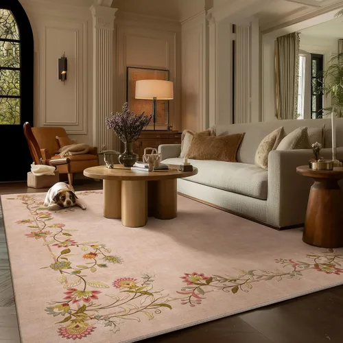 Miniatura 128 de Alfombra de pasillo lavable antideslizante: alfombra de cocina de 2 x 6 pies, resistente a las manchas, con parte trasera de goma, alfombra suave