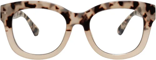 Miniatura 14 de AMOMOMA Anteojos de lectura retro de gran tamaño para mujer, bloqueo de luz azul, lectores de computadora, bisagra de resorte AM6003 C7 azul+c8