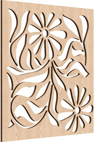 Miniatura 8 de Barryton - Paneles decorativos de madera con calado, extra pequeños, 7 3/8 pulgadas de ancho x 7 3/8 pulgadas de alto x 1/4 pulgadas de alto, roble