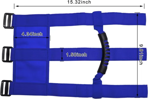 Miniatura 6 de 4 Manijas de agarre para Jeep Wrangler YJ TJ JK JKU, Sports Sahara, Freedom, Rubicon X y Unlimited X 2/4 Barra de deslizante de puerta 1995 a 2016