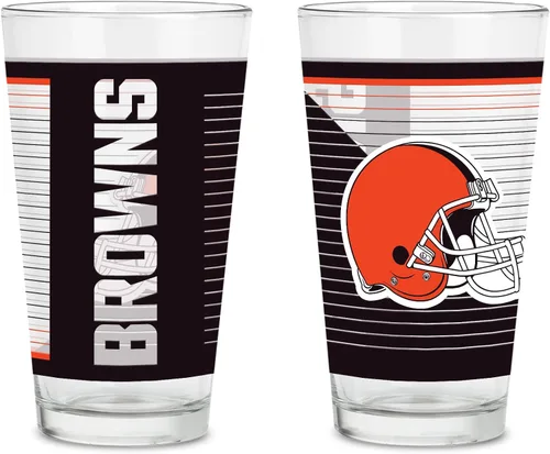 Miniatura 35 de Rico Industries NFL Football Main - Juego de 2 vasos clásicos de 16 onzas con logotipo impreso digitalmente, apto para lavavajillas NFL Football