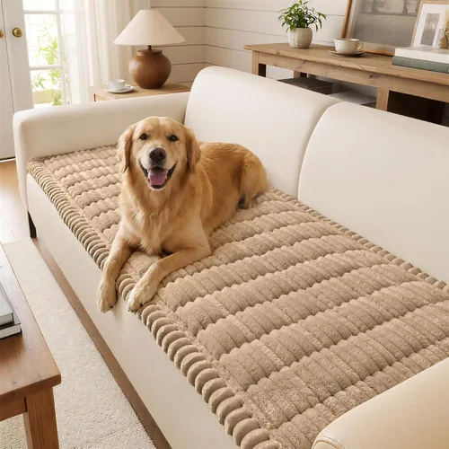 Miniatura 10 de decorUhome Funda de sofá para perros, funda antideslizante y mullida para sofá, para asiento, respaldo y reposabrazos, protector de sofá suave