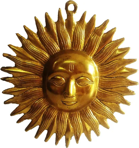 PARIJAT HANDICRAFT Ídolo colgante de pared de aluminio para Vastu, buena suerte, éxito y prosperidad para energía positiva para la decoración del