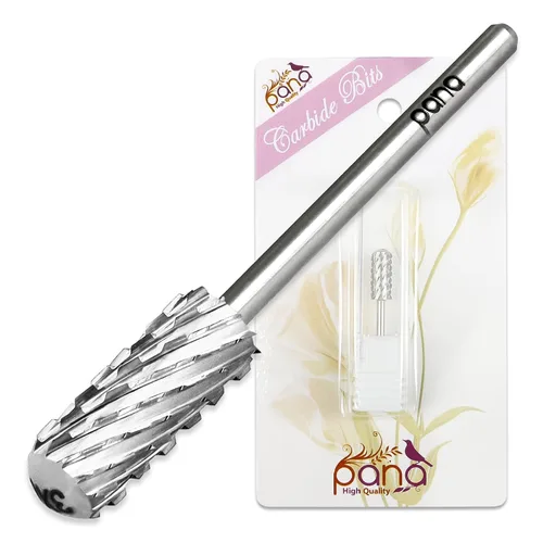 Miniatura 8 de PANA - Broca de carburo de seguridad de 3/32 pulgadas con cabezal grande de punta redonda y lisa para la eliminación de esmalte en gel y acrílico