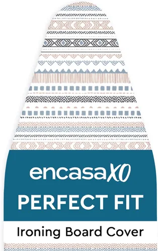 Miniatura 9 de Encasa XO Funda y almohadilla para tabla de planchar de 42 x 14 pulgadas, tamaño estándar, funda de fieltro de 0.118 pulgadas de grosor acolchada