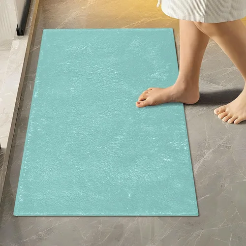 Miniatura 49 de Alfombra de baño amarilla, suave, absorbente, lavable a máquina, juego de alfombras de baño antideslizantes para puerta de baño, dormitorio