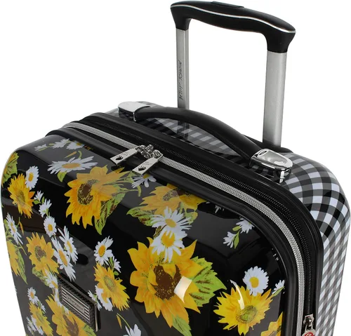 Miniatura 5 de Betsey Johnson - Maleta para equipaje (ABS + PC), diseño a cuadros de 30 pulgadas