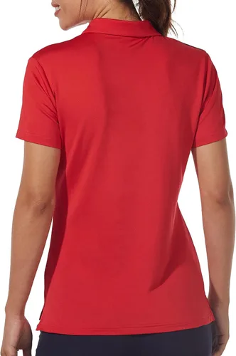 Miniatura 2 de Popologa Camisa polo de golf para mujer, ligera, absorbe la humedad, de secado rápido, con protección solar UPF 50+