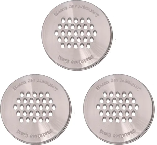Miniatura 3 de Paquete combinado de tapas Mason Jar Lifestyle para rallador/trituradora de boca regular y ancha para tarros Mason
