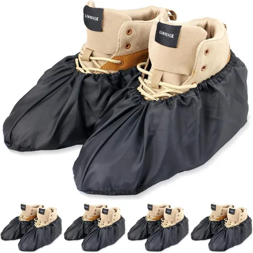 Miniatura 8 de Fundas reutilizables para botas y zapatos, resistentes al agua, antideslizantes y lavables para contratistas de bienes raíces para mantener limpios