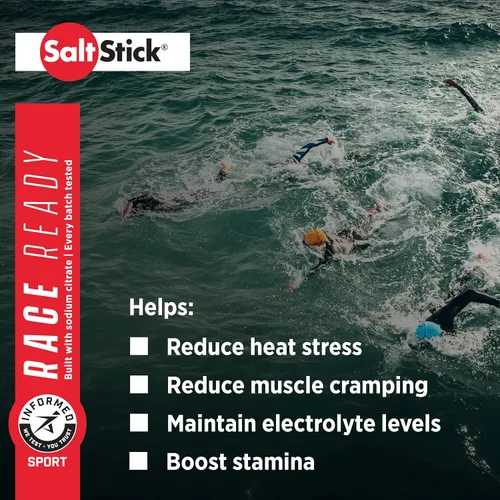 Miniatura 3 de SaltStick Electrolitos con cafeína - Pastillas de sal y electrolitos para correr, hidratación, alivio de calambres en las piernas, recuperación