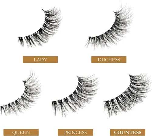 Miniatura 4 de VLuxe - Pestañas postizas, pestañas de tira Royal Muse, lujosas pestañas esponjosas y esponjosas, volumen y rizo súper naturales, ligeras y cómodas
