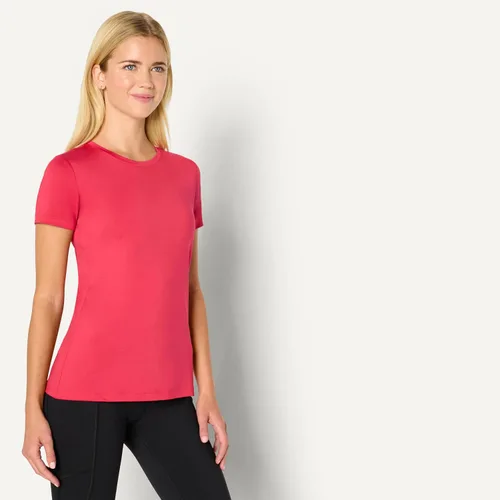 Miniatura 103 de Amazon Essentials Camiseta de manga corta con cuello redondo para mujer, de secado rápido, para entrenamiento, gimnasio, paquete múltiple