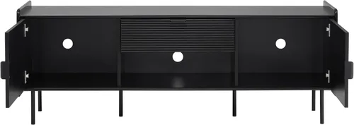 Miniatura 14 de Furniture of America Marcelline - Mueble moderno de TV de 60 pulgadas con estantes y cajón, centro de entretenimiento para televisión de 60 Negro