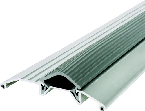 Miniatura 7 de M-D Building Products 08102 3-3/4 pulgadas x 3/4 pulgadas x 36 pulgadas. Aluminio plateado y vinilo resistente umbral de bajo perfil