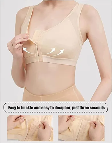 Miniatura 5 de danlein Glodence Brasier para mujeres mayores, brasier Glodence, brasier ajustable Glodence con soporte de pecho multifuncional