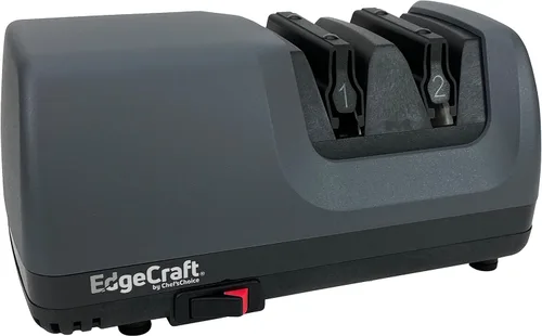 EdgeCraft Afiladores de cuchillos eléctricos con acabado de diamante con abrasivos 100% de diamante y guías de ángulo de precisión para cuchillos de