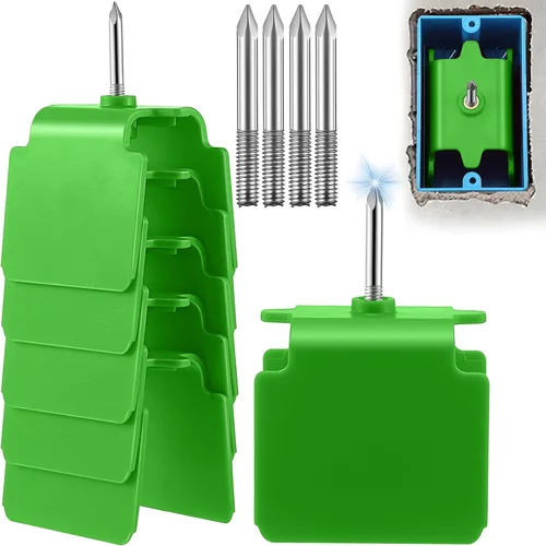Miniatura 10 de Dreyoo Paquete de 6 Marcadores de Salida para Paneles de Yeso, Herramienta Localizadora de Cajas Eléctricas de Pared Seca de Marcado a Ciegas