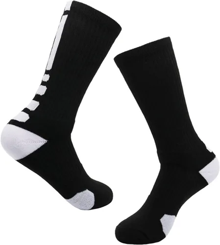 Miniatura 7 de Fraobbg 4 pares de calcetines atléticos para hombre, gruesos, protectores, amortiguadores deportivos, de élite, baloncesto, fútbol, compresión, 7-12